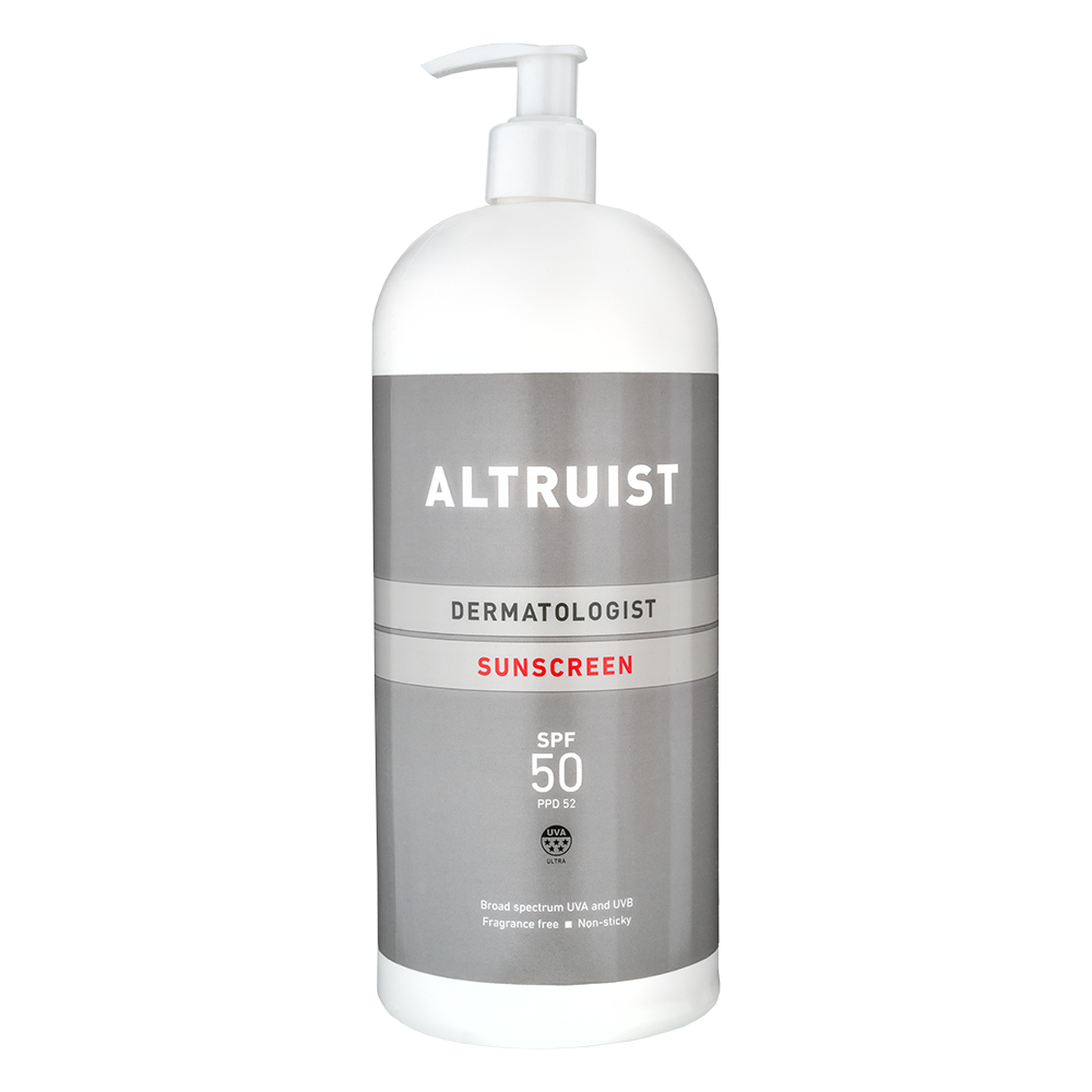 Altruist Sunscreen SPF50 highly recommanded by Sali Hudges