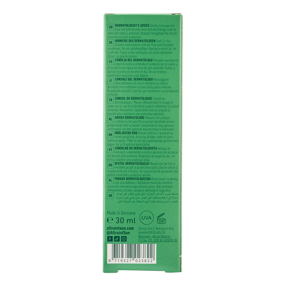 ALTRUIST Anti-roodheid & Pigmentatie SPF50 30ml