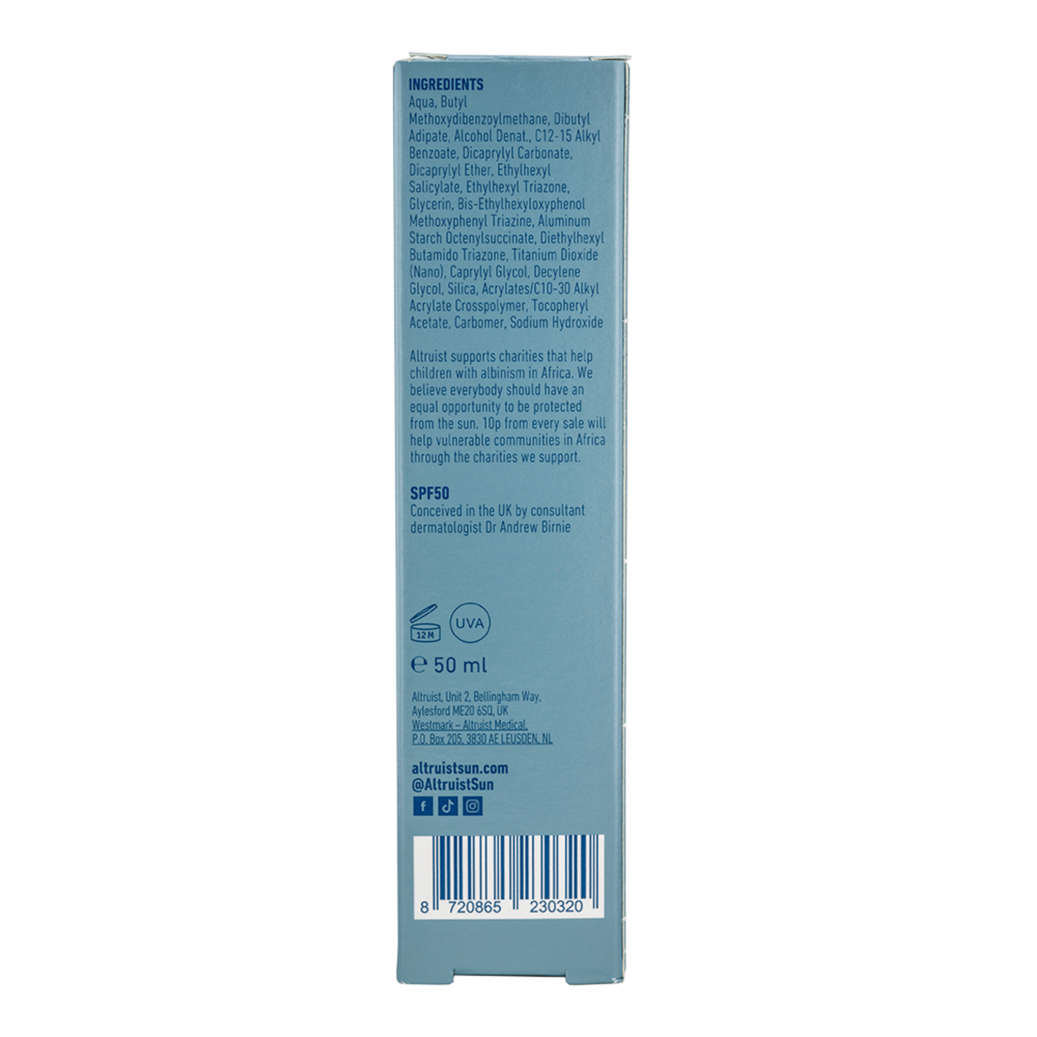 OILY SKIN CREAM SPF50 50ml