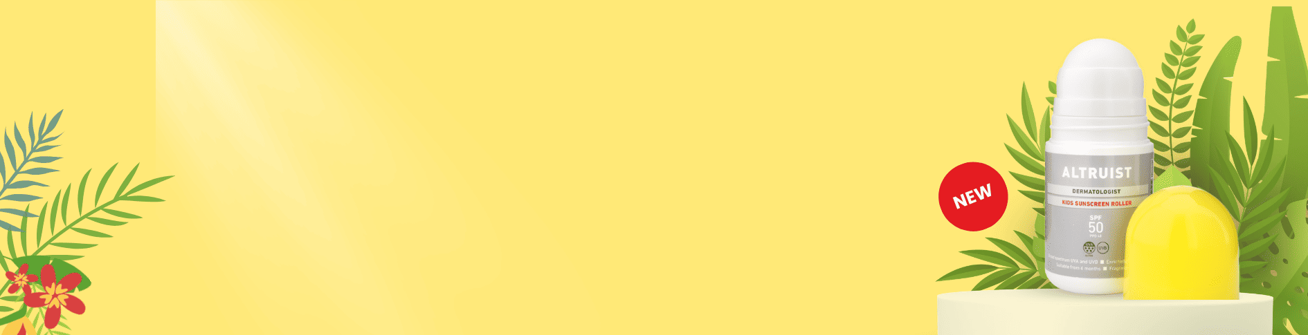 Altuist Sunscreen Kids Roller SPF50 homepage banner