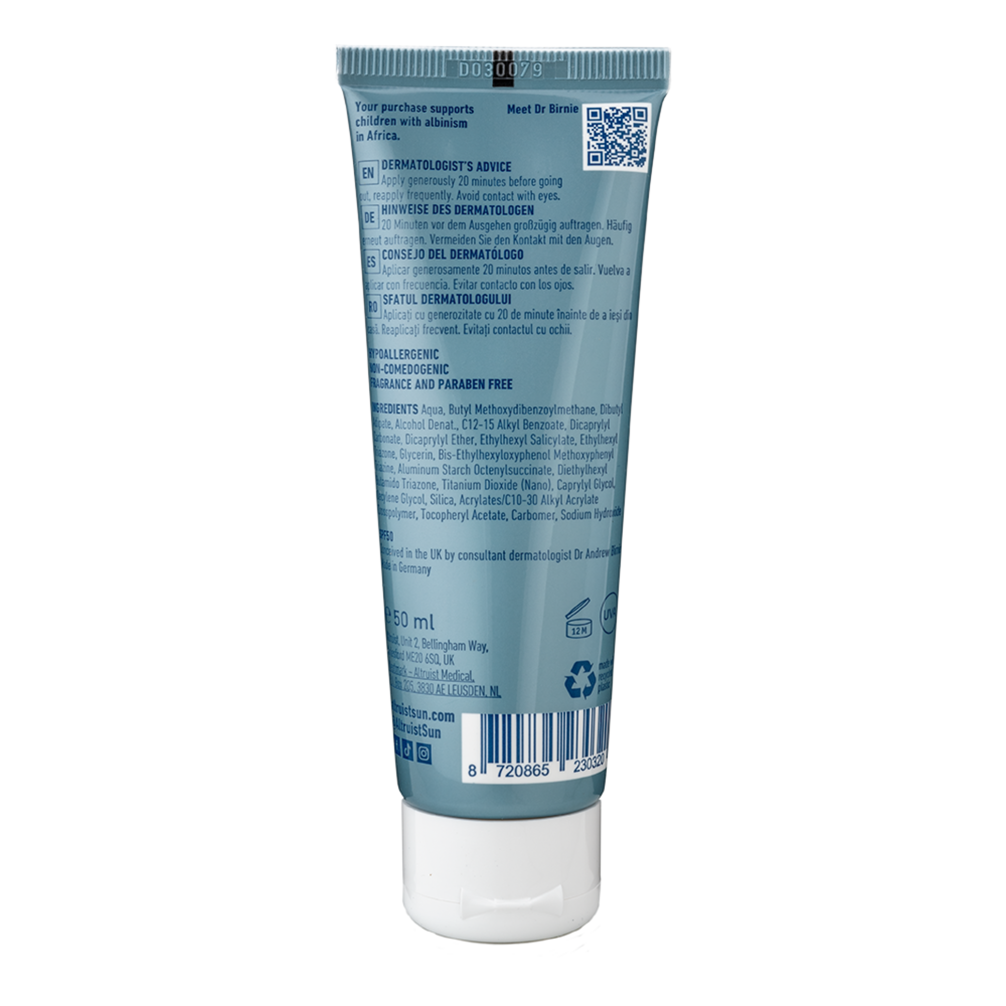 OILY SKIN CREAM SPF50 50ml