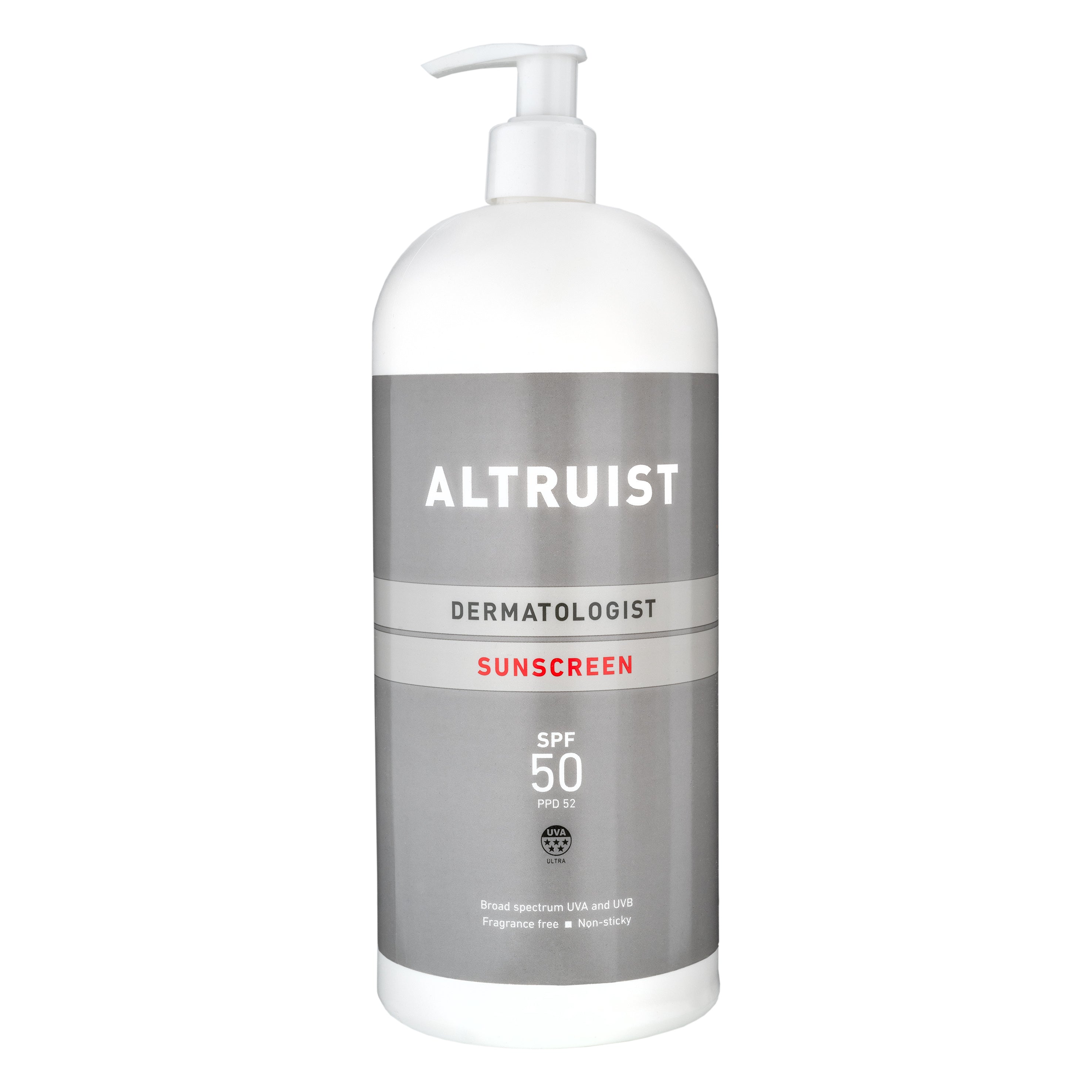 ALTRUIST Sunscreen SPF50 – 1 Litre Bottle